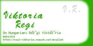 viktoria regi business card